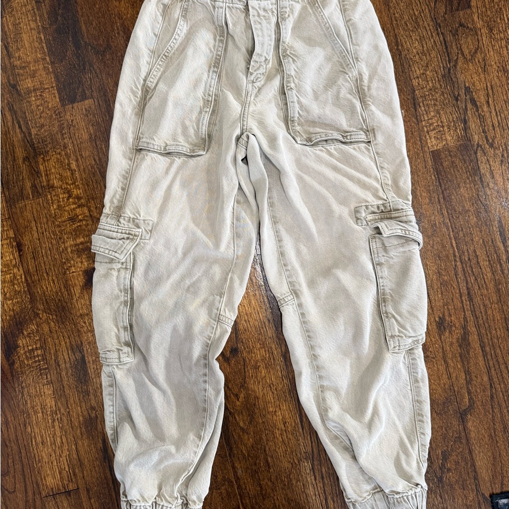 All Saints Women's Beige Cargo Joggers